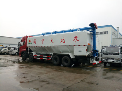 國(guó)五東風(fēng)天龍40米前四后八散裝飼料車 高效物流運(yùn)輸?shù)膶I(yè)利器